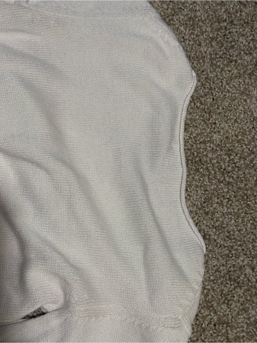 Loewe Cream Long-Sleeve Crewneck Top with Gold Logo - Picture 3 of 5